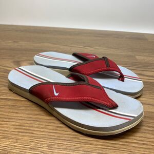 Nike Celso Womens Thong Red Blue Flip Flop Sandal 310896-242 Size 8